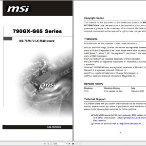 MSI Mainboard 790GX G65 Series MS 7576 Operators Manual G52 75761X2 EN ZH KO (1)