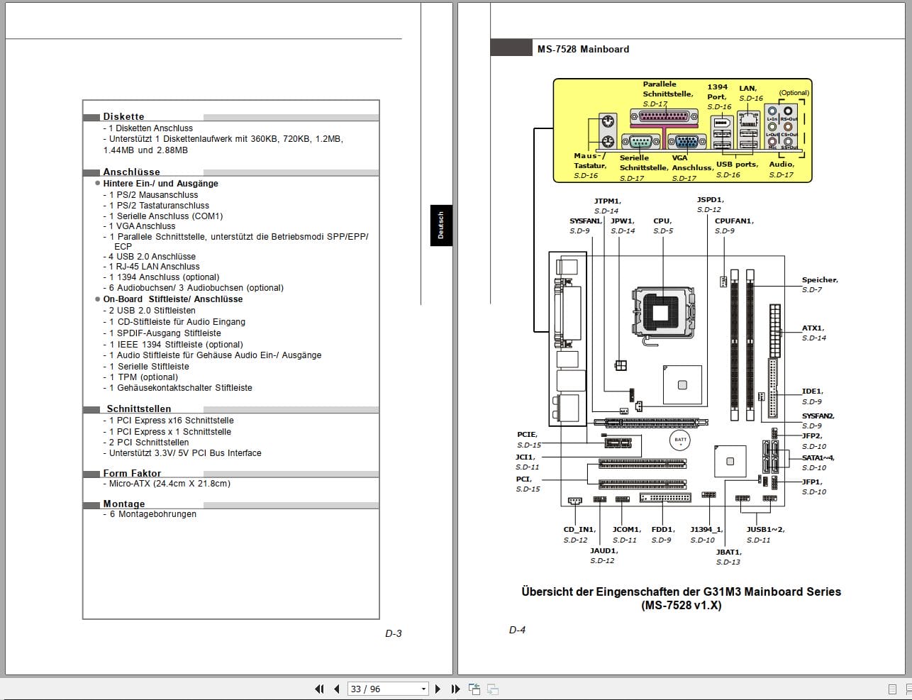 MSI Mainboard G31M3 Series MS 7528 Operators Manual G52 75281X4 EN DE FR RU (3)