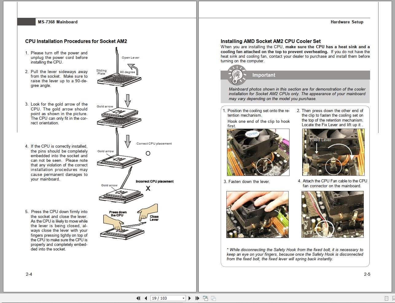 MSI Mainboard K9AG Neo2 Digital MS 7368 Operators Manual G52 73681X1 (2)