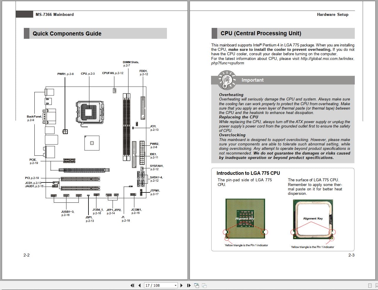 MSI Mainboard P6NGM Series MS 7366 Operators Manual (2)