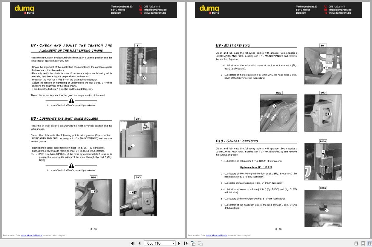 Manitou Forklift Truck MSI40 MSI50 Operators Manual 47974 2000 (3)