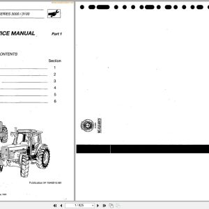 Massey Ferguson Tractor 3000 3100 Series Workshop Service Manual 1646915M1 (1)