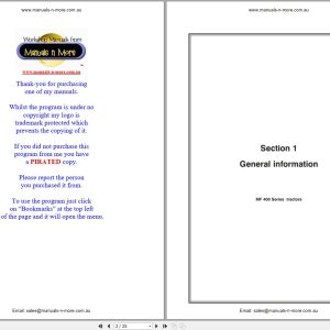 Massey Ferguson Tractor 400 Series Service Repair Manual (1)