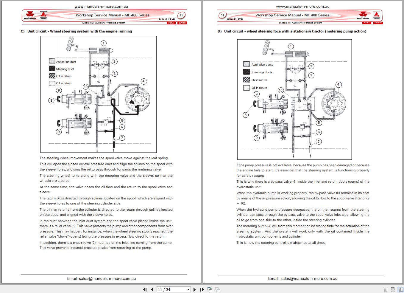 Massey Ferguson Tractor 400 Series Service Repair Manual (3)