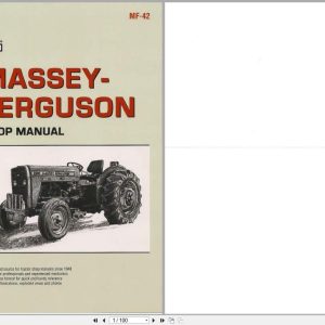 Massey Ferguson Tractor MF230 to MF250 Shop Manual (1)
