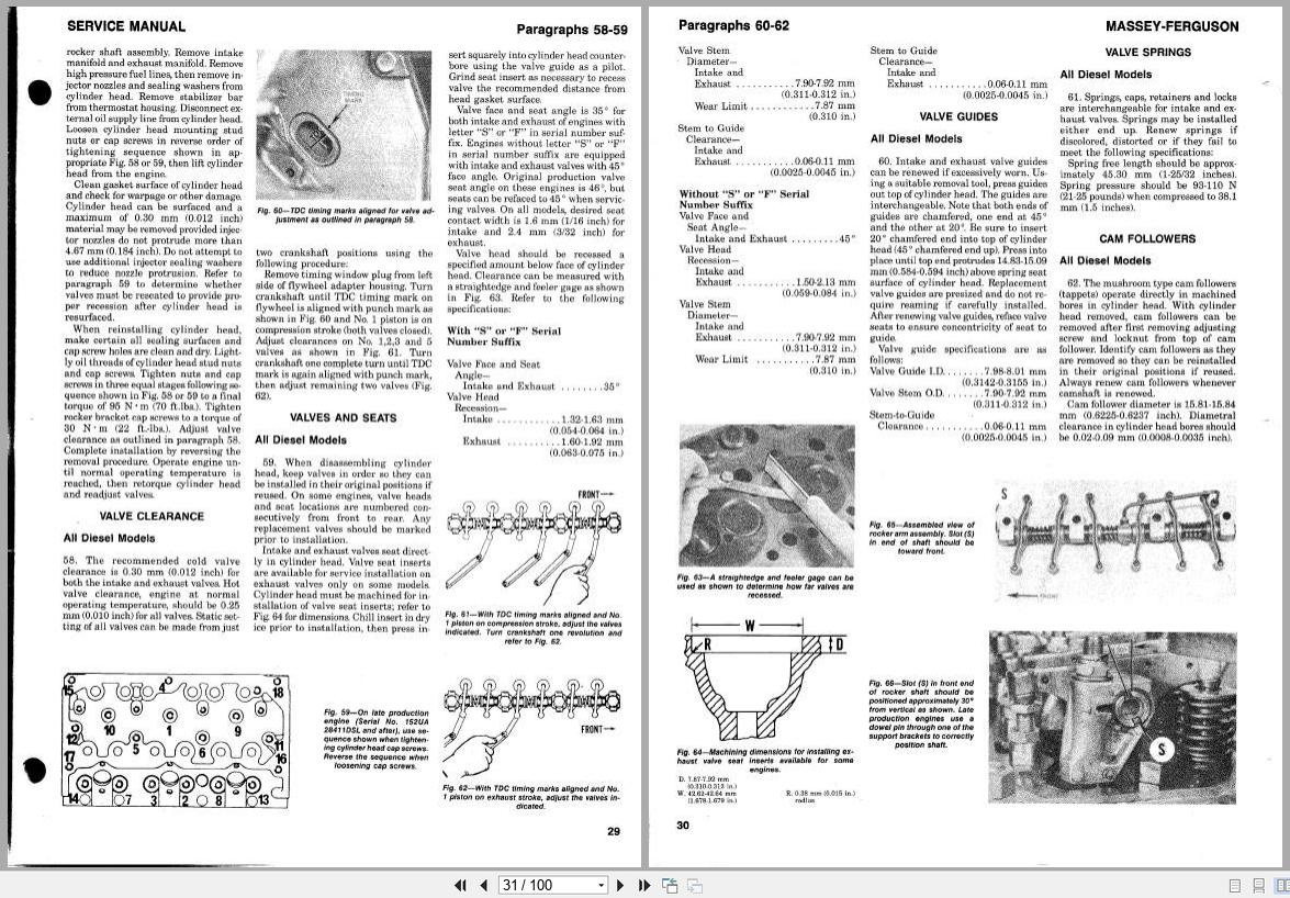 Massey Ferguson Tractor MF230 to MF250 Shop Manual (2)