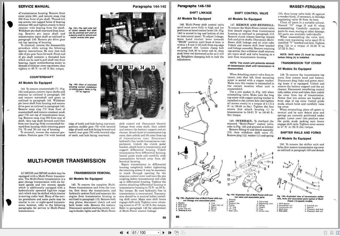 Massey Ferguson Tractor MF230 to MF250 Shop Manual (3)