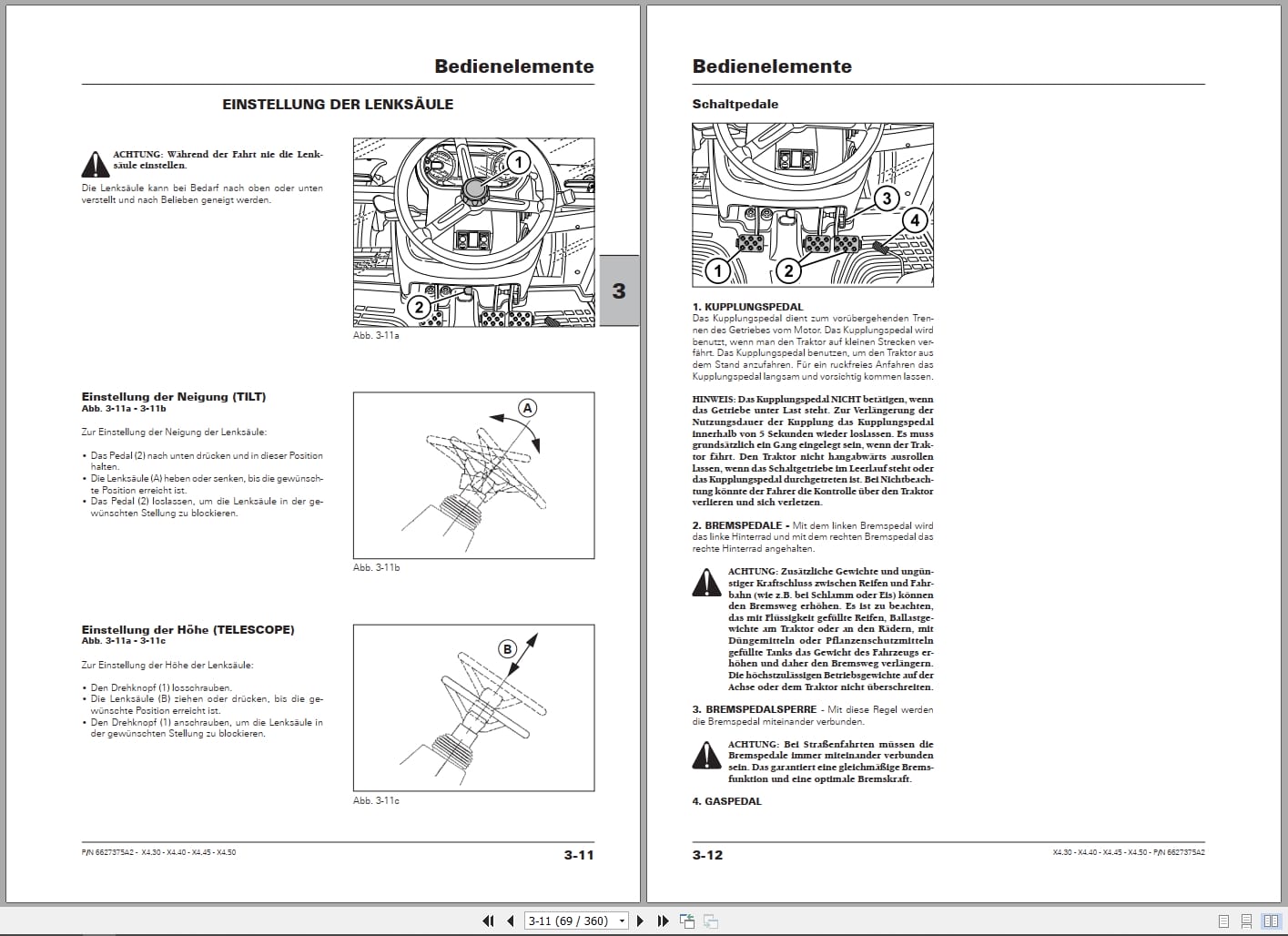 McCormick Tractor X4.30 X4.40 X4.45 X4.50 Operating and Maintenance Manual 6627375A2 DE (2)