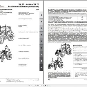 McCormick Tractor X4.55 X4.60 X4.70 Operating Maintenance Manual 6627335A2 DE (1)