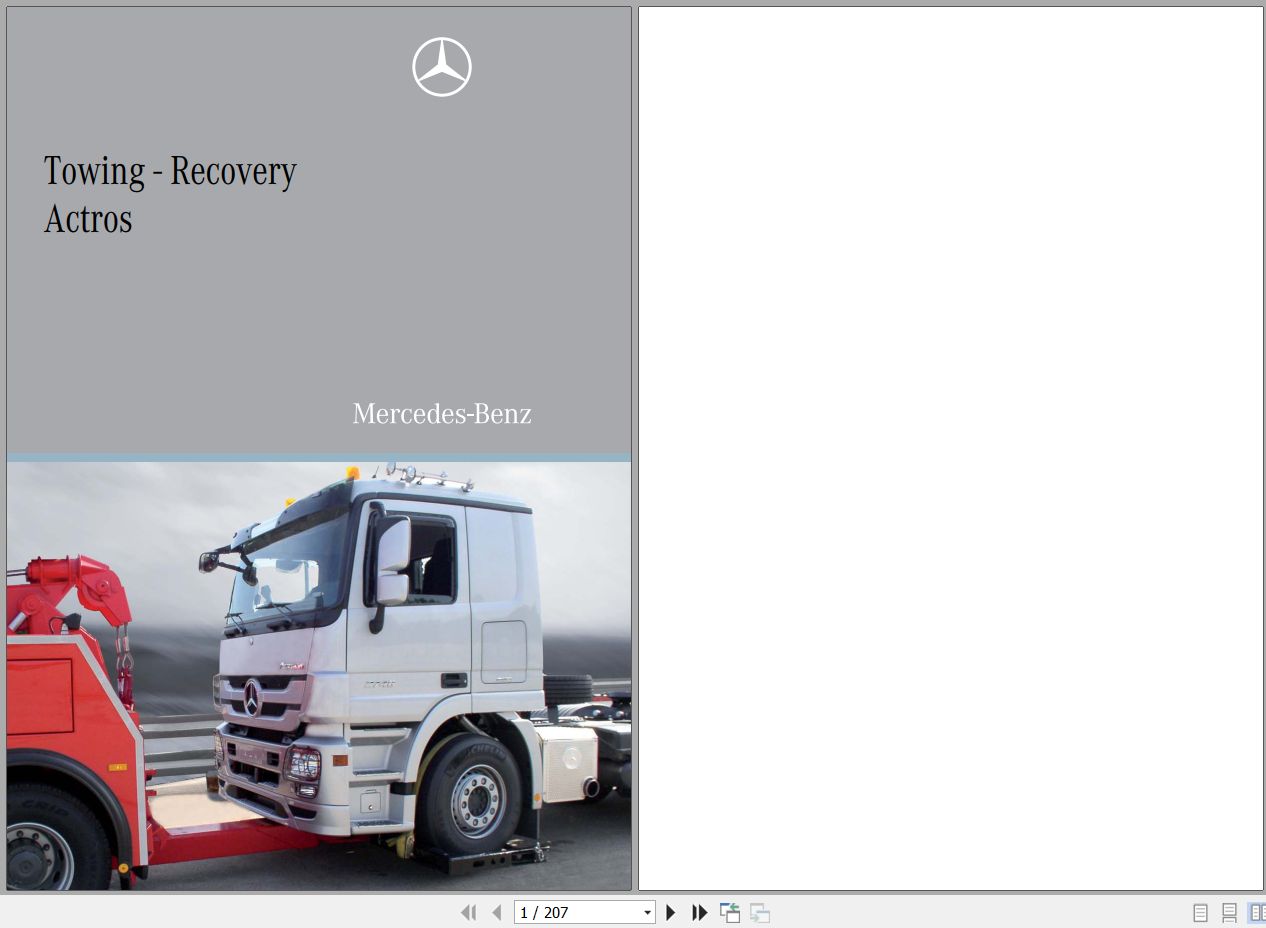 Mercedes Benz Towing Recovery Actros 1844 Operation Instruction 2009 (1)