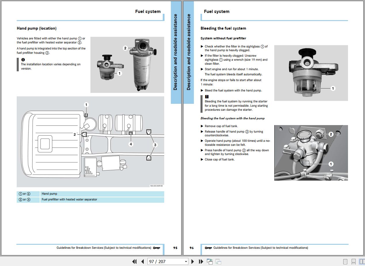Mercedes Benz Towing Recovery Actros 1844 Operation Instruction 2009 (2)