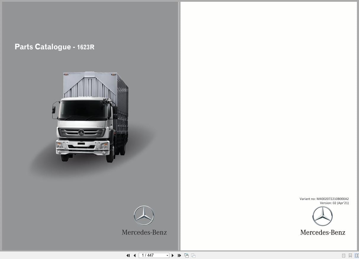Mercedes Benz Truck Axor 1623R Parts Catalog 2021 (1)