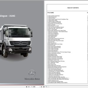 Mercedes Benz Truck Axor 2528C Parts Catalog 2017 (1)