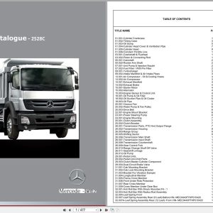 Mercedes Benz Truck Axor 2528C Parts Catalog 2019 (1)