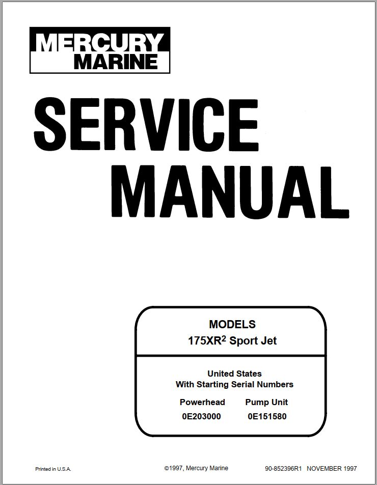 Mercury Marine Operator Service Manual PDF 7.94GB (2)