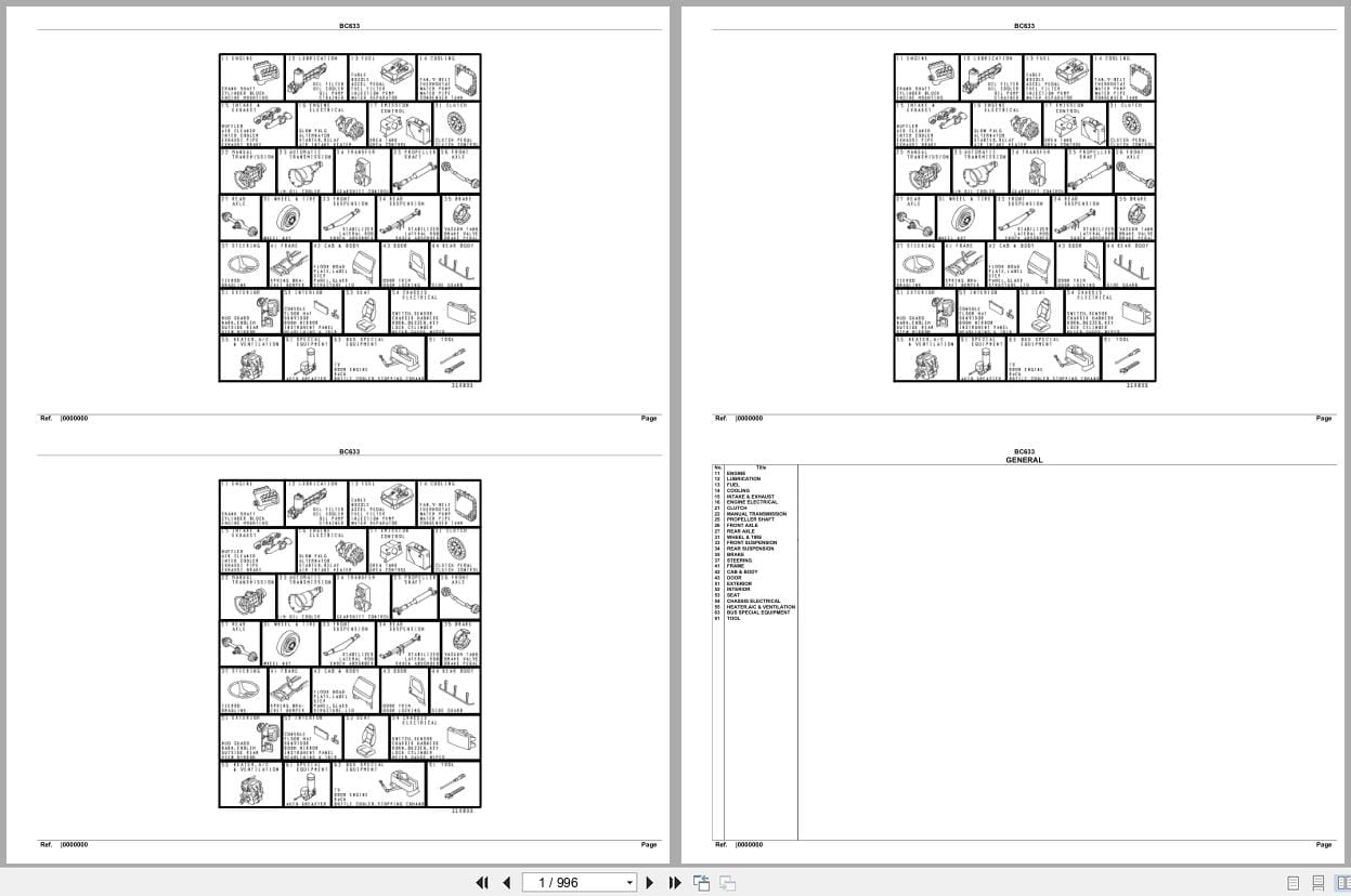 Mitsubishi Fuso Bus BC633 GXP Spare Parts Catalog (1)