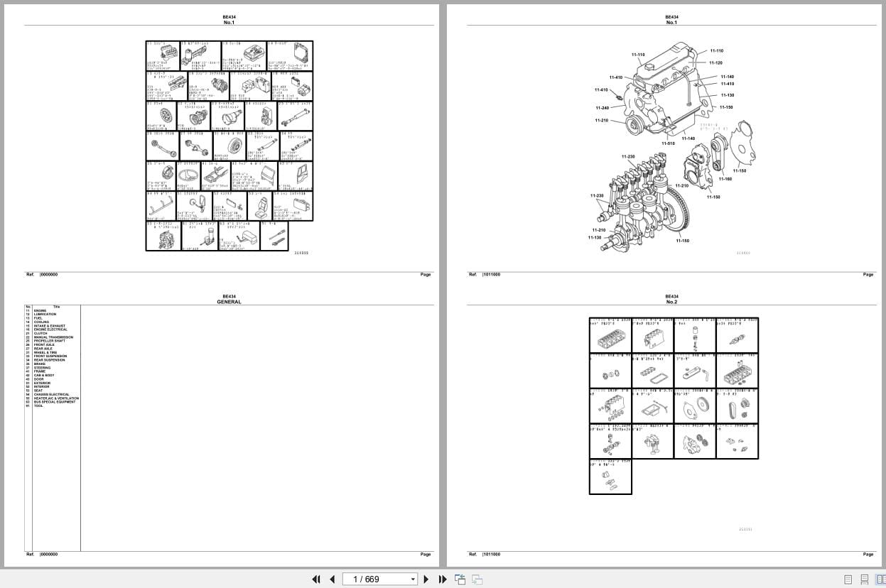 Mitsubishi Fuso Bus BE434 Spare Parts Catalog (1)