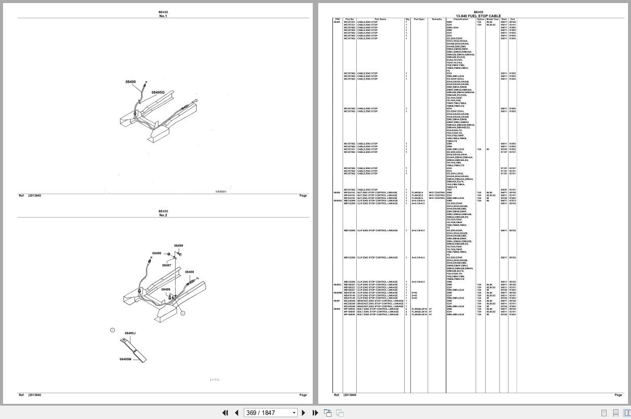 Mitsubishi Fuso Bus BE435 Spare Parts Catalog (2)