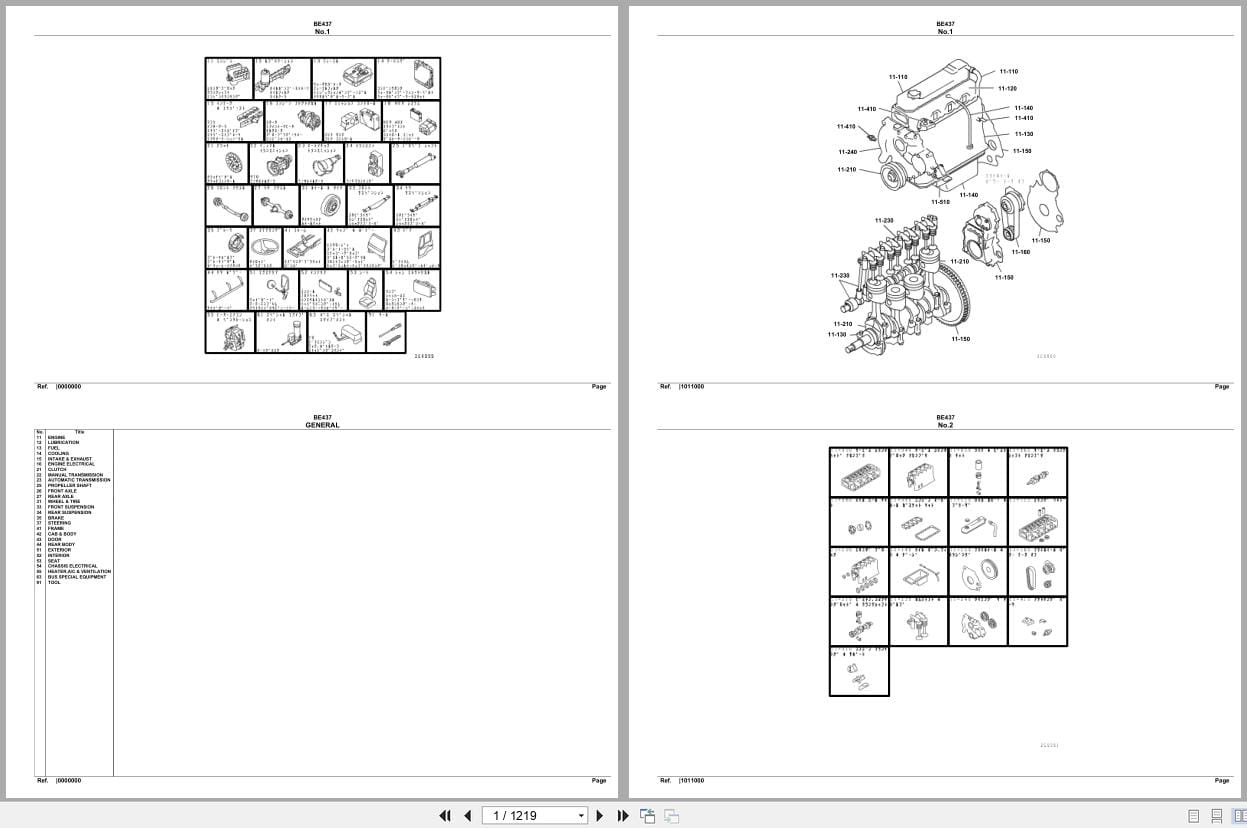 Mitsubishi Fuso Bus BE437 Spare Parts Catalog (1)