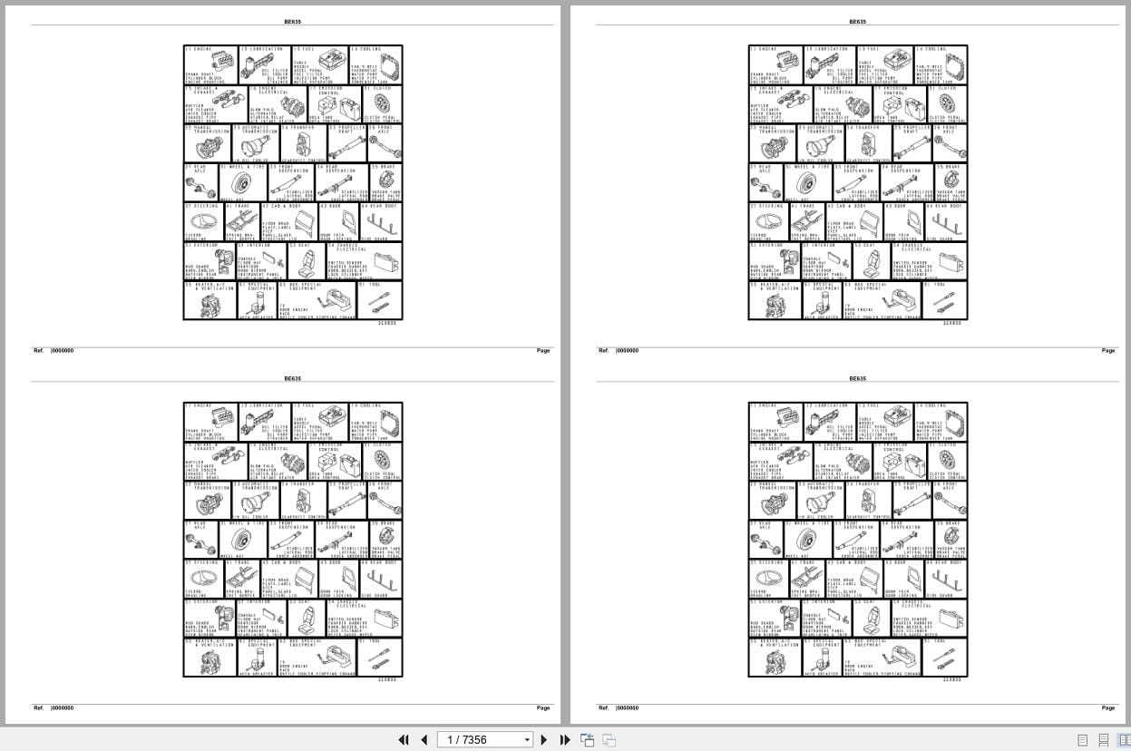 Mitsubishi Fuso Bus BE635 GXP Spare Parts Catalog (1)
