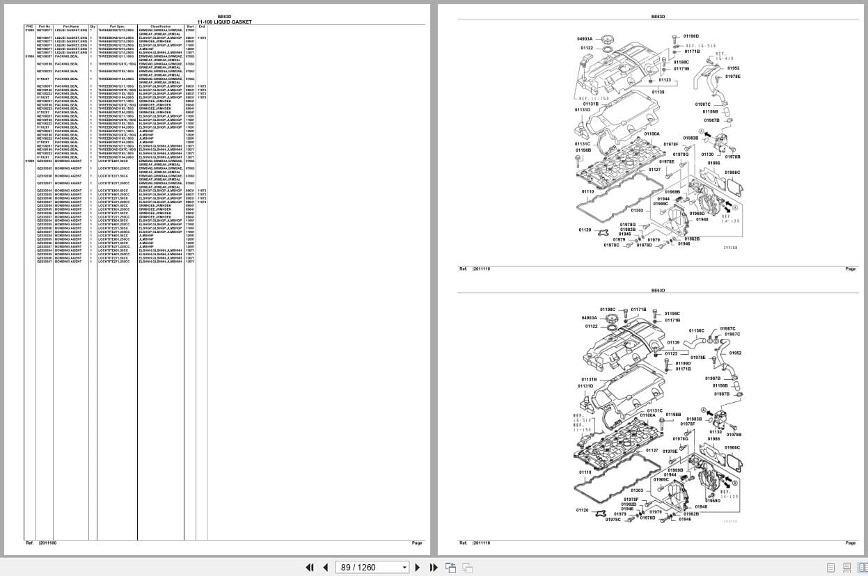 Mitsubishi Fuso Bus BE63D GXP Spare Parts Catalog (2)