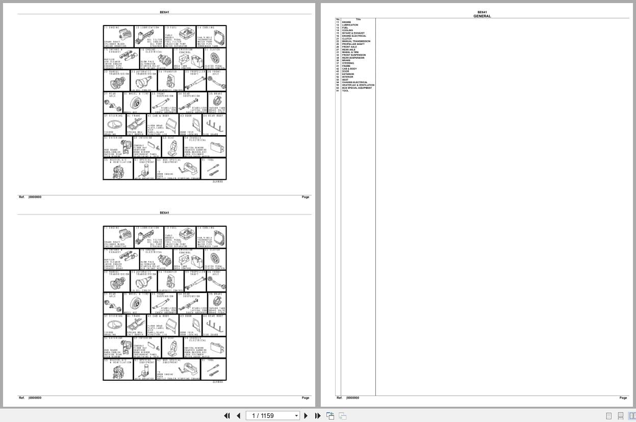 Mitsubishi Fuso Bus BE641 GXP Spare Parts Catalog (1)