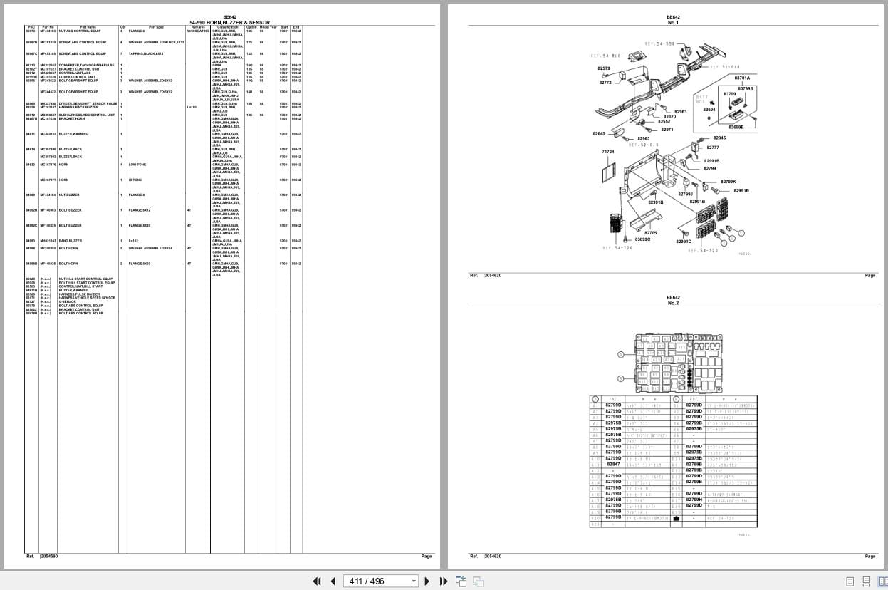Mitsubishi Fuso Bus BE642 Spare Parts Catalog (2)