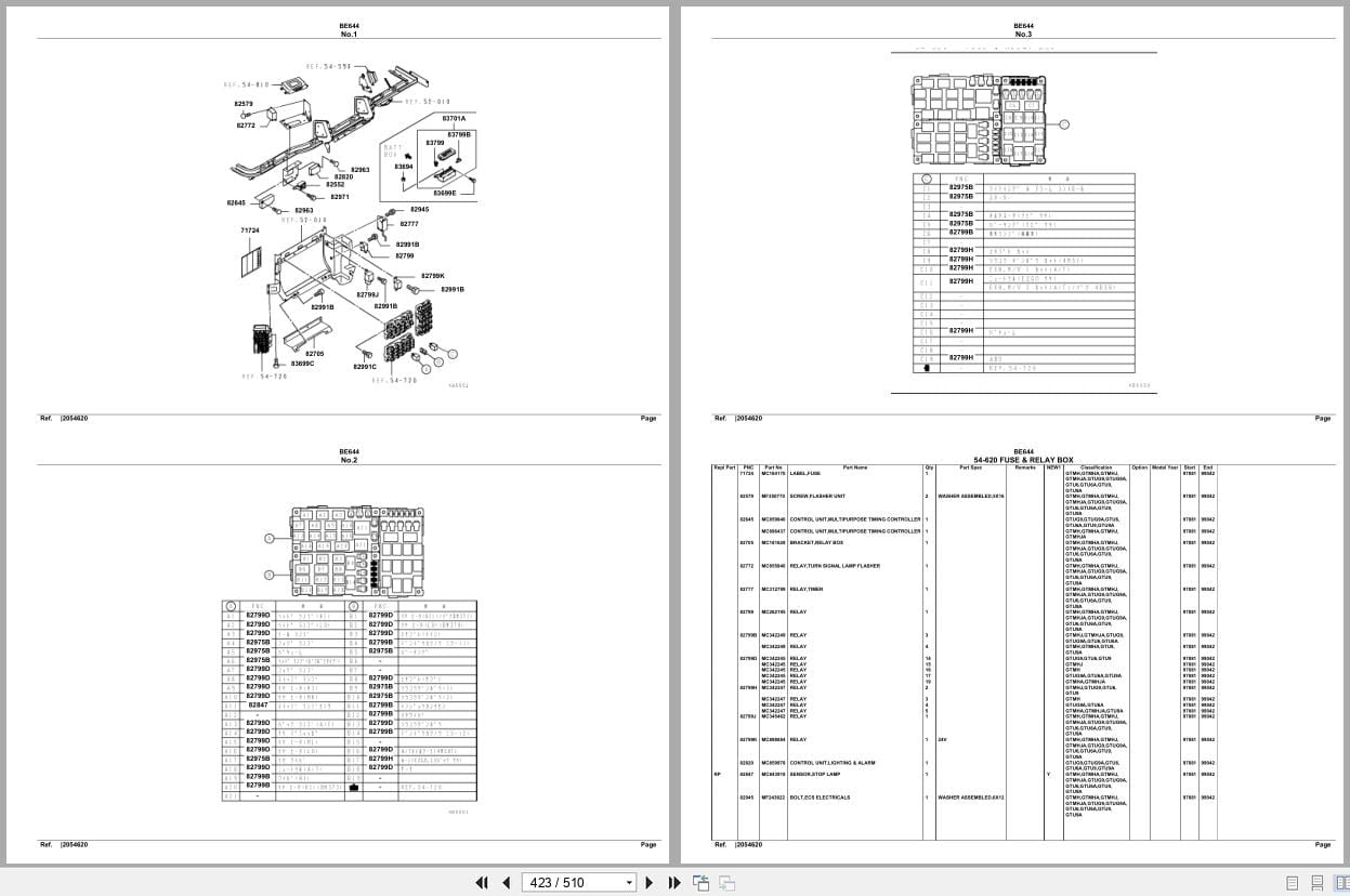 Mitsubishi Fuso Bus BE644 Spare Parts Catalog (2)