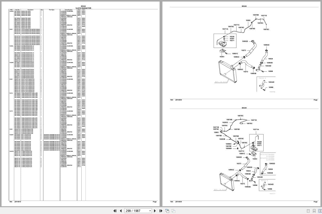 Mitsubishi Fuso Bus BE649 GXP Spare Parts Catalog (2)