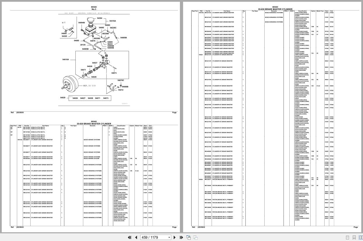 Mitsubishi Fuso Bus BE66D Spare Parts Catalog (2)