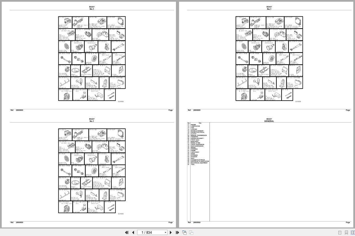 Mitsubishi Fuso Bus BG437 Spare Parts Catalog (1)