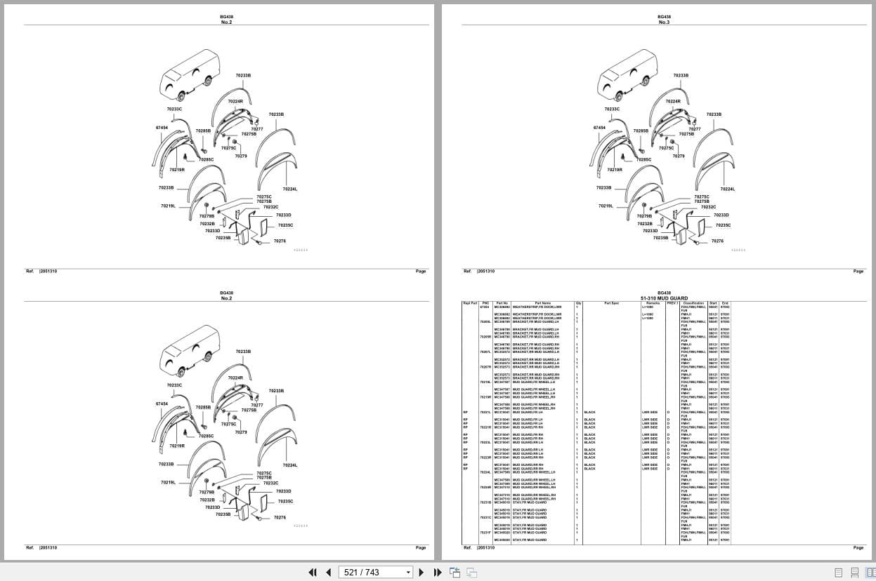 Mitsubishi Fuso Bus BG438 Spare Parts Catalog (2)