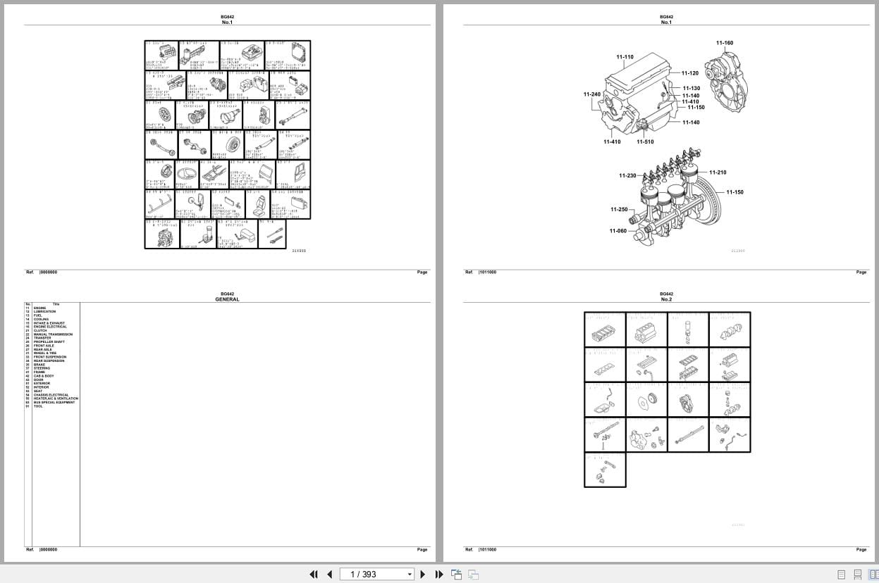 Mitsubishi Fuso Bus BG642 Spare Parts Catalog (1)