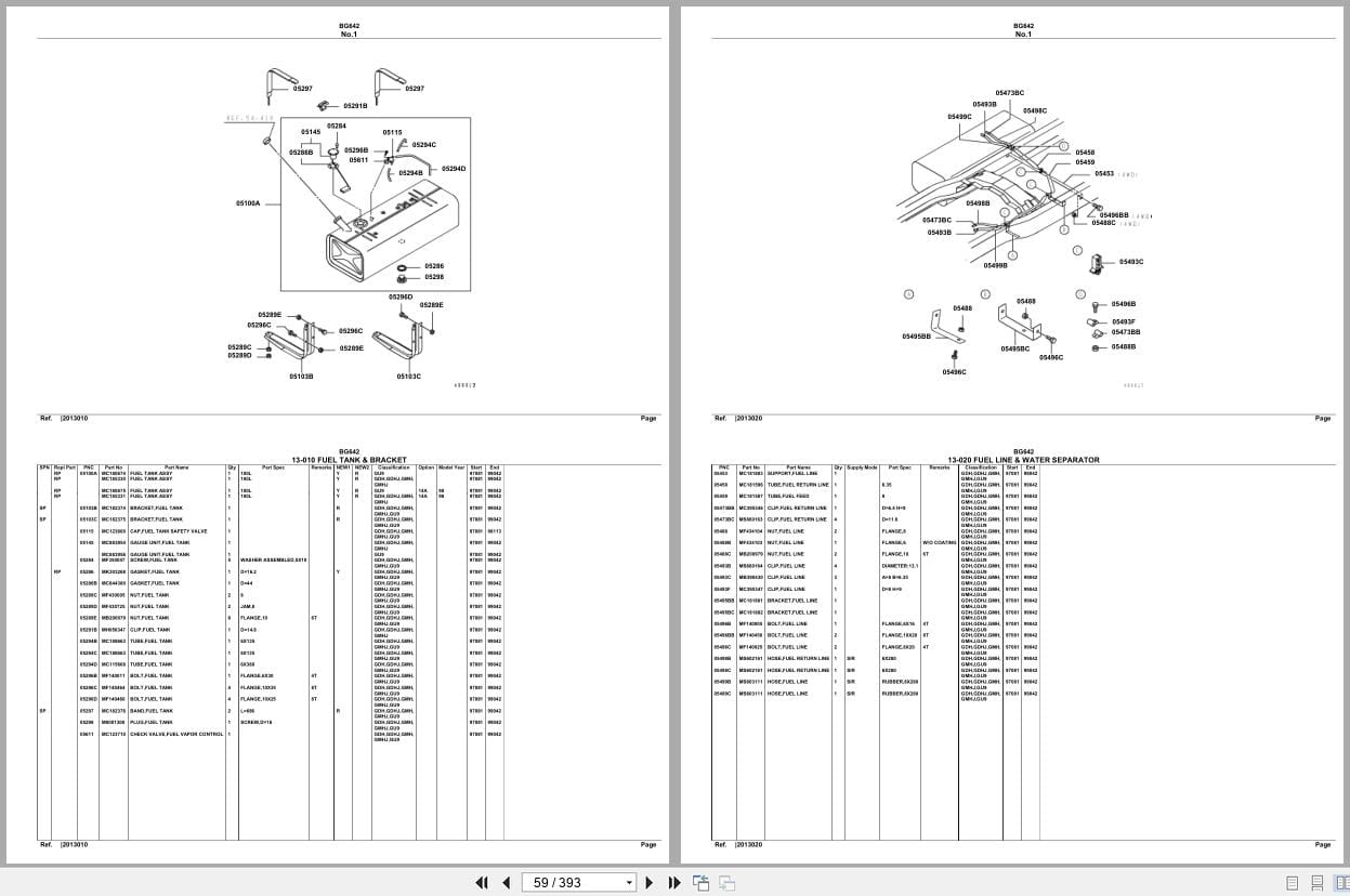 Mitsubishi Fuso Bus BG642 Spare Parts Catalog (2)