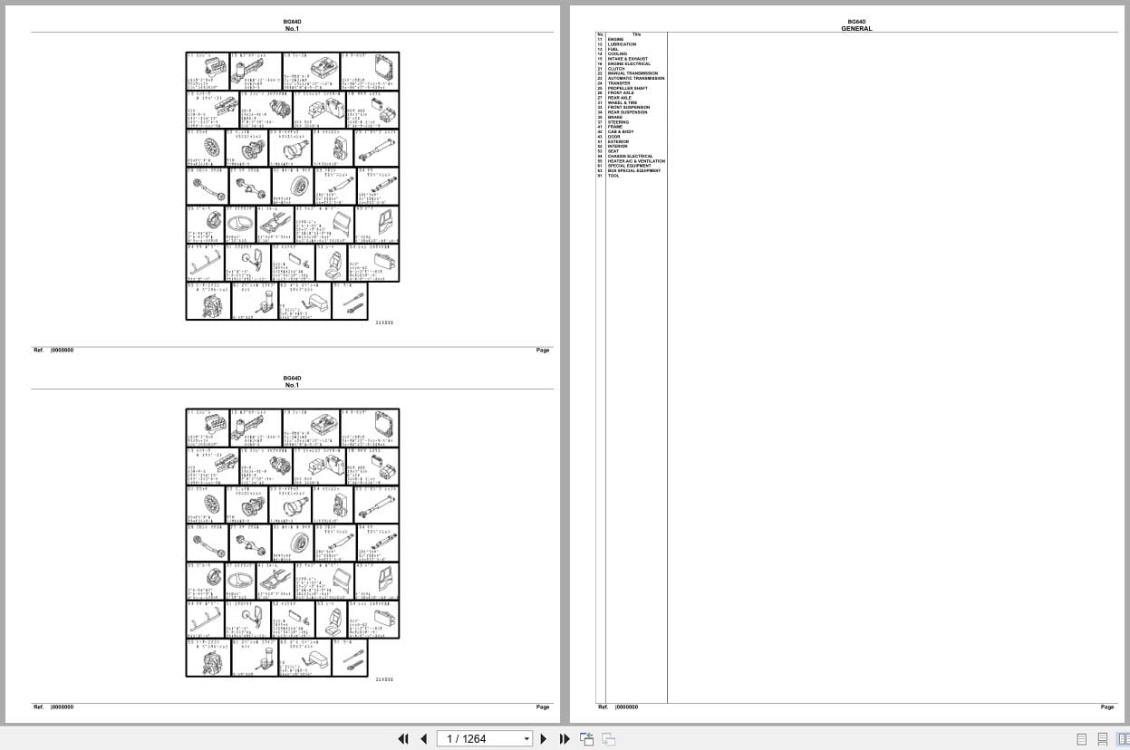 Mitsubishi Fuso Bus BG64D Spare Parts Catalog (1)