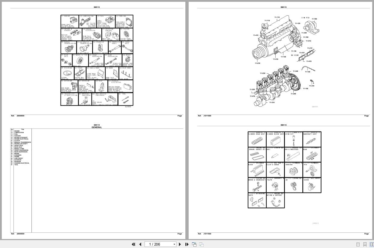 Mitsubishi Fuso Bus BM115 GXP Spare Parts Catalog (1)