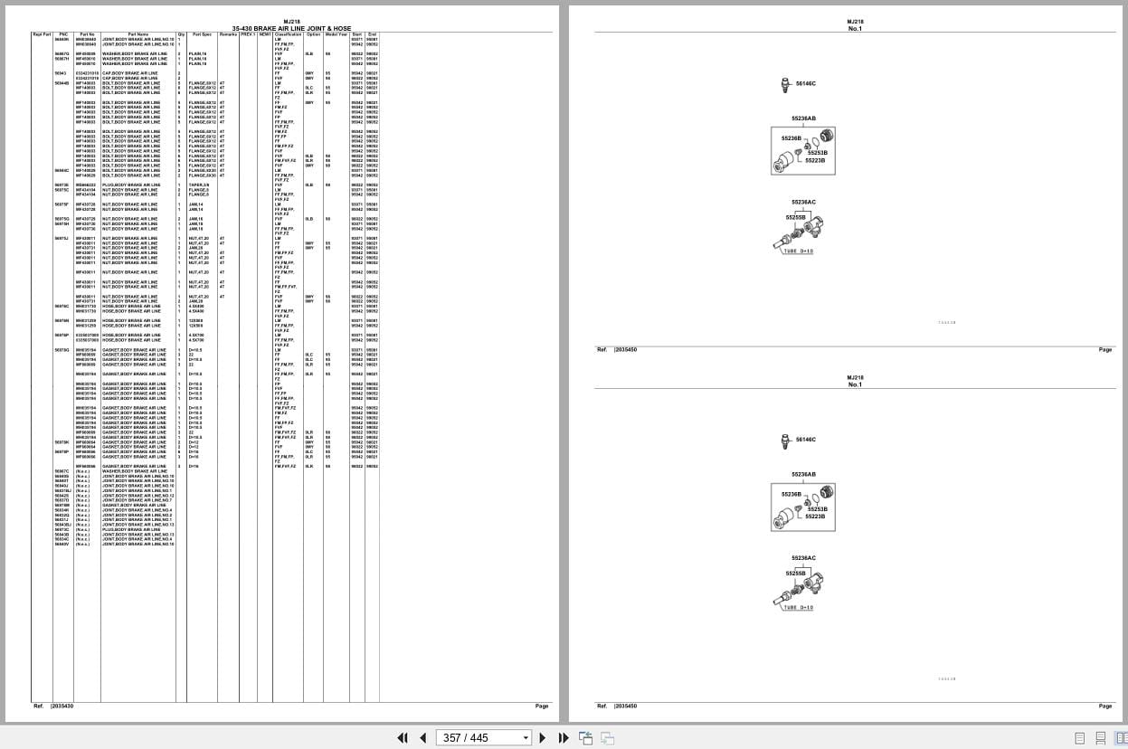 Mitsubishi Fuso Bus MJ218 Spare Parts Catalog (2)