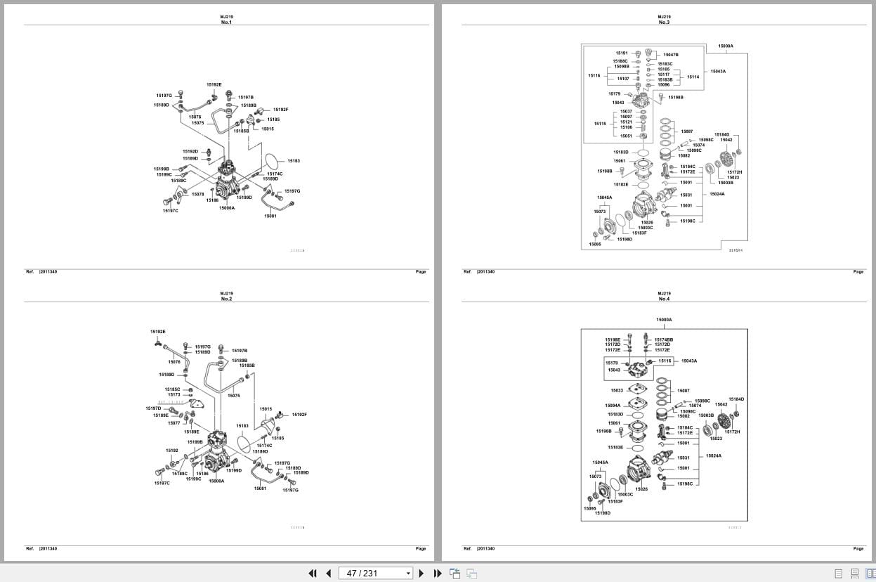 Mitsubishi Fuso Bus MJ219 Spare Parts Catalog (2)