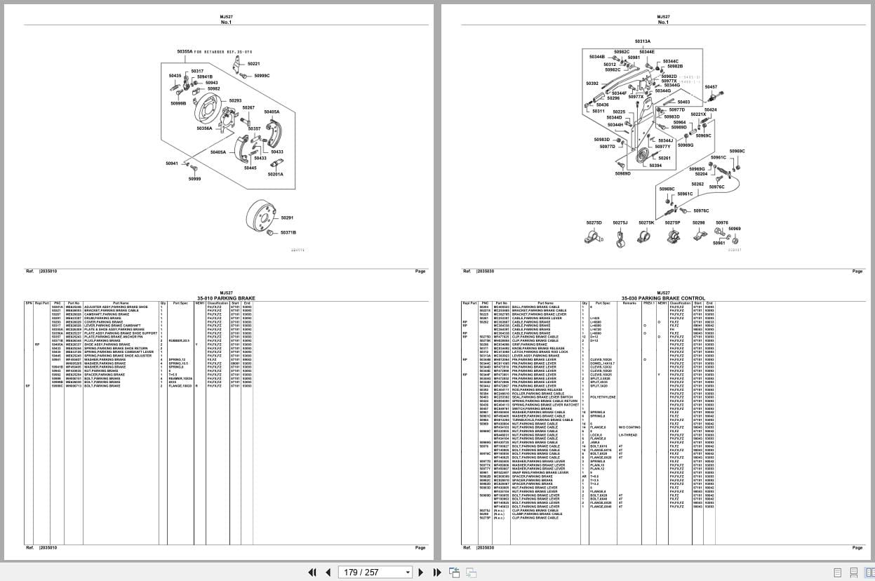 Mitsubishi Fuso Bus MJ527 Spare Parts Catalog (2)