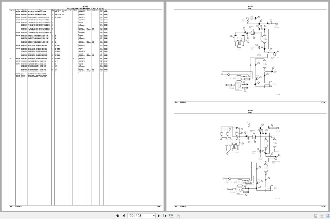 Mitsubishi Fuso Bus MJ628 Spare Parts Catalog (2)