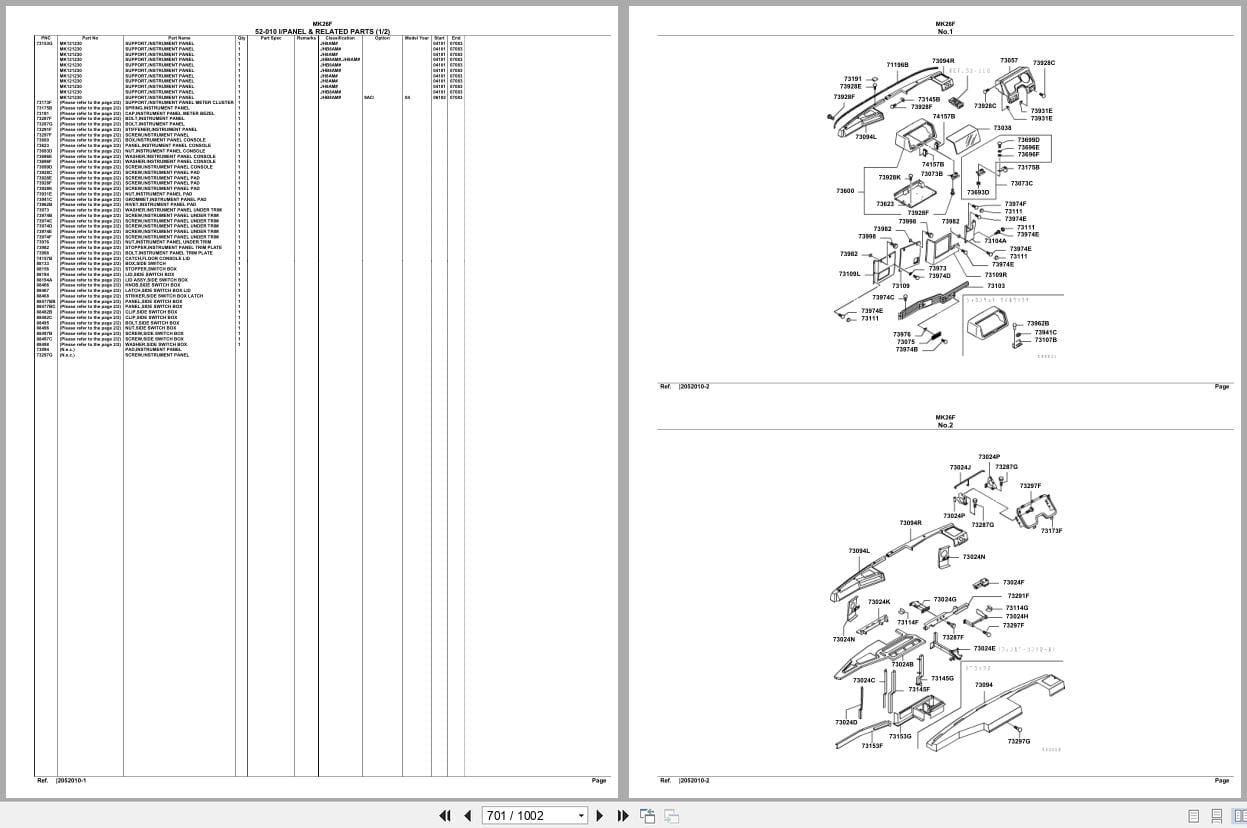 Mitsubishi Fuso Bus MK26F Spare Parts Catalog (2)
