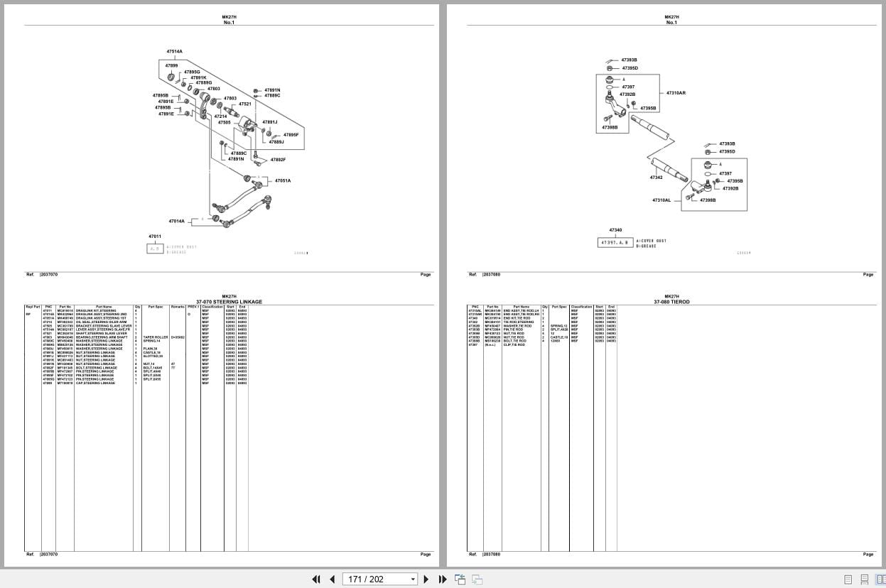 Mitsubishi Fuso Bus MK27H Spare Parts Catalog (2)