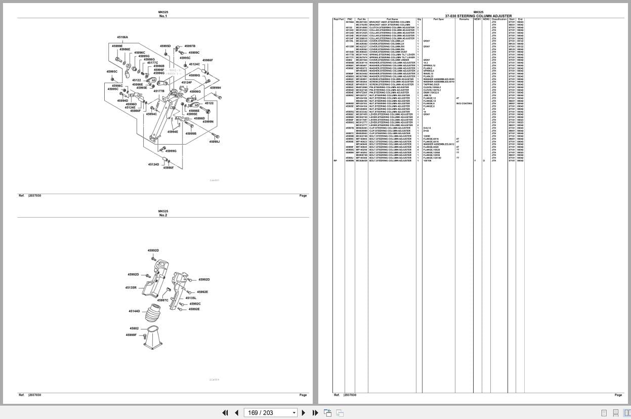 Mitsubishi Fuso Bus MK525 Spare Parts Catalog (2)
