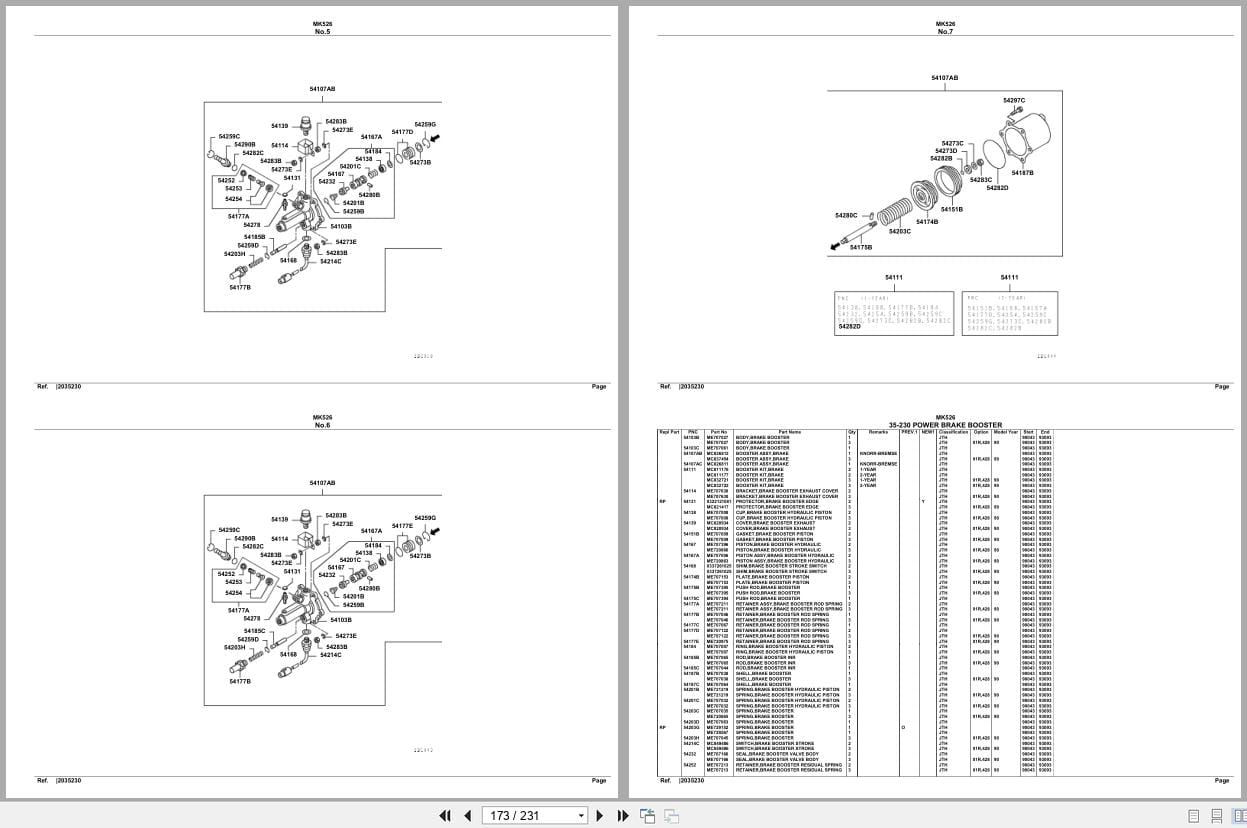 Mitsubishi Fuso Bus MK526 Spare Parts Catalog (2)