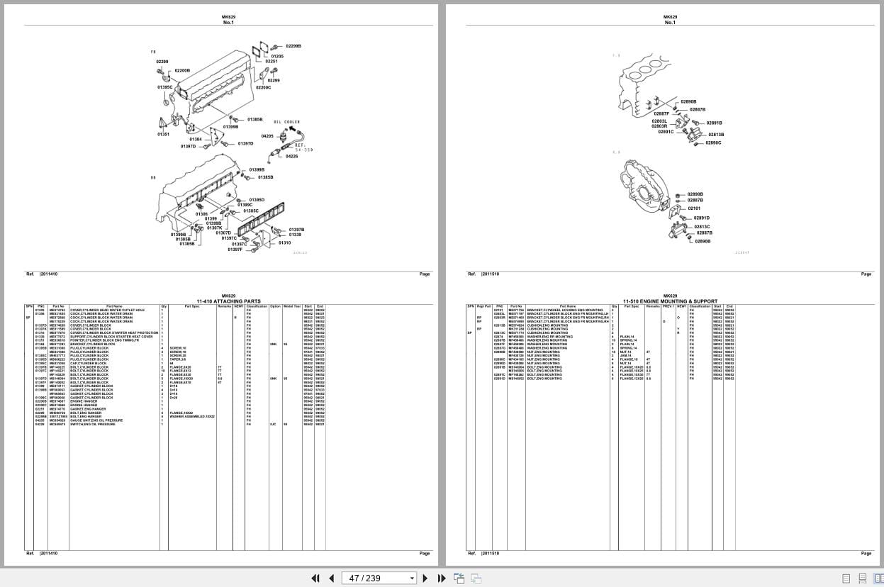 Mitsubishi Fuso Bus MK629 Spare Parts Catalog (2)