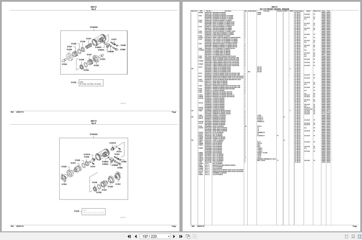 Mitsubishi Fuso Bus MM319 Spare Parts Catalog (2)