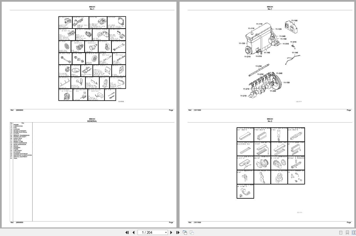 Mitsubishi Fuso Bus MM33H Spare Parts Catalog (1)