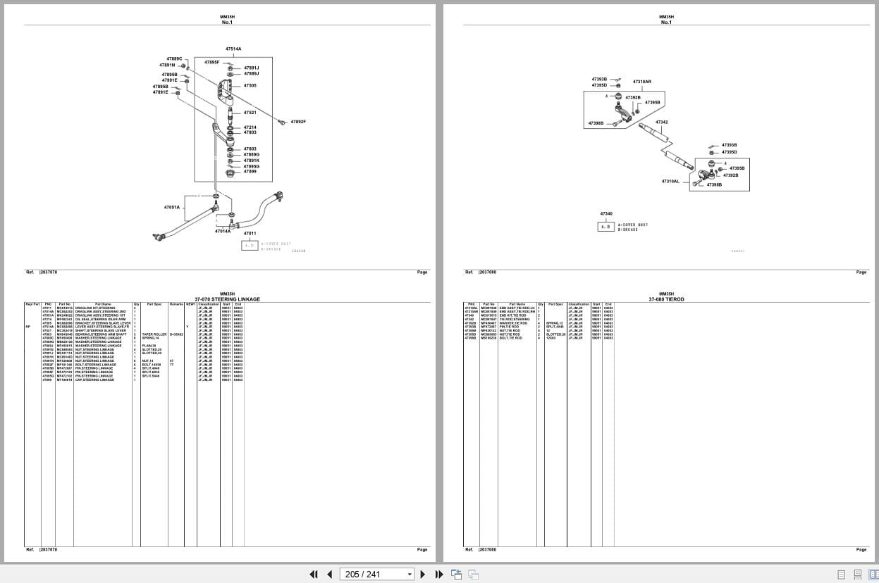 Mitsubishi Fuso Bus MM35H Spare Parts Catalog (2)