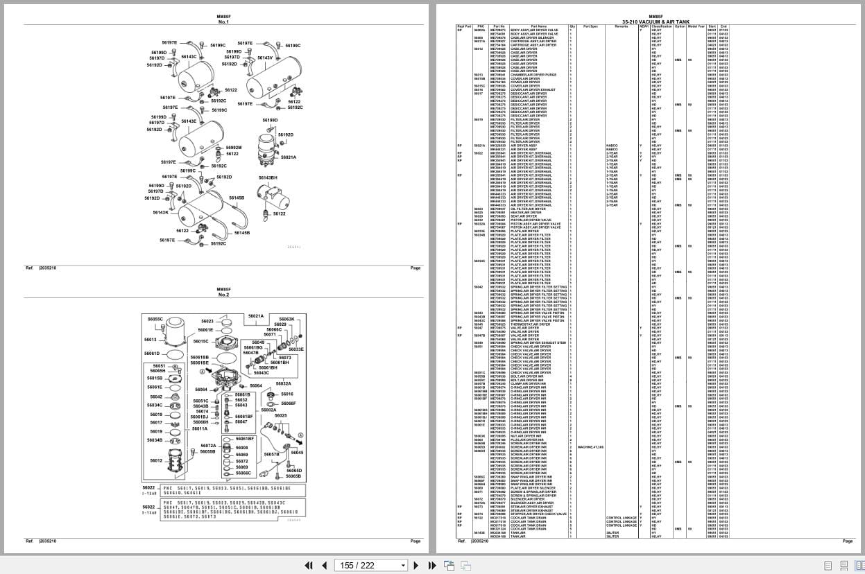 Mitsubishi Fuso Bus MM85F Spare Parts Catalog (2)