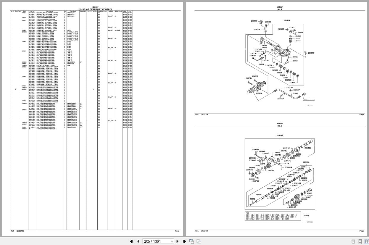 Mitsubishi Fuso Bus MM86F Spare Parts Catalog (2)